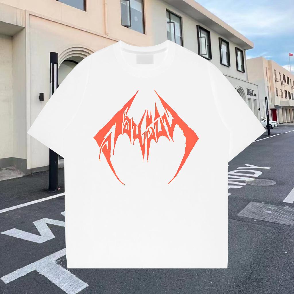 Popular T-Shirts High Street Hip Hop Cotton O Neck Short Sleeves Men Tshirts Classic Oversized Tees