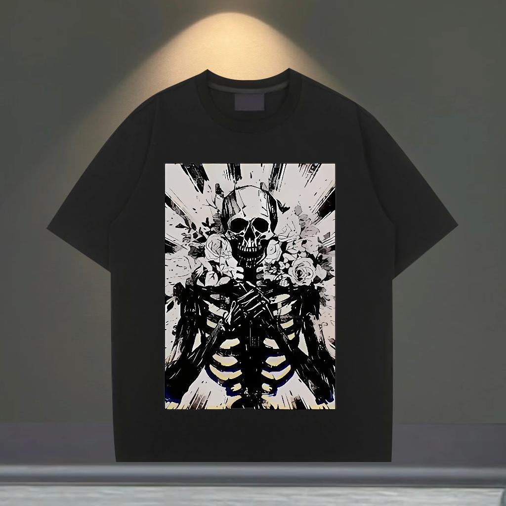 5A Men T Shirts Anime Printing Street Round Neck Short Sleeve Couples T Shirts Custom DIY Anime Tops