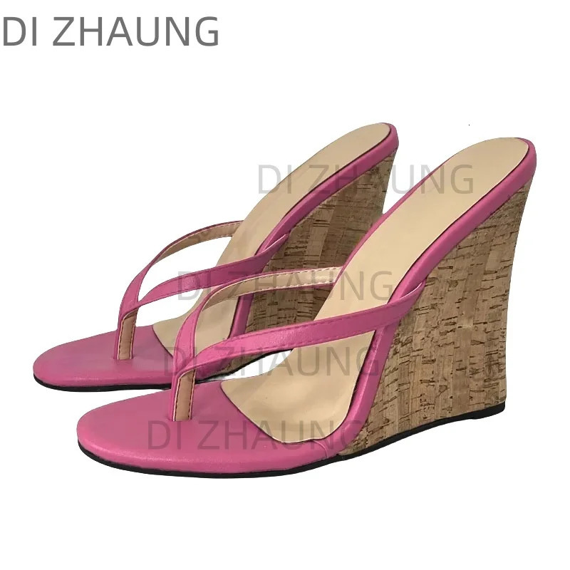Summer Sandals Anti slip Wedge High Heels Round Head Elegant Black Casual Shoes New Womens Plus Size 4-20 240528