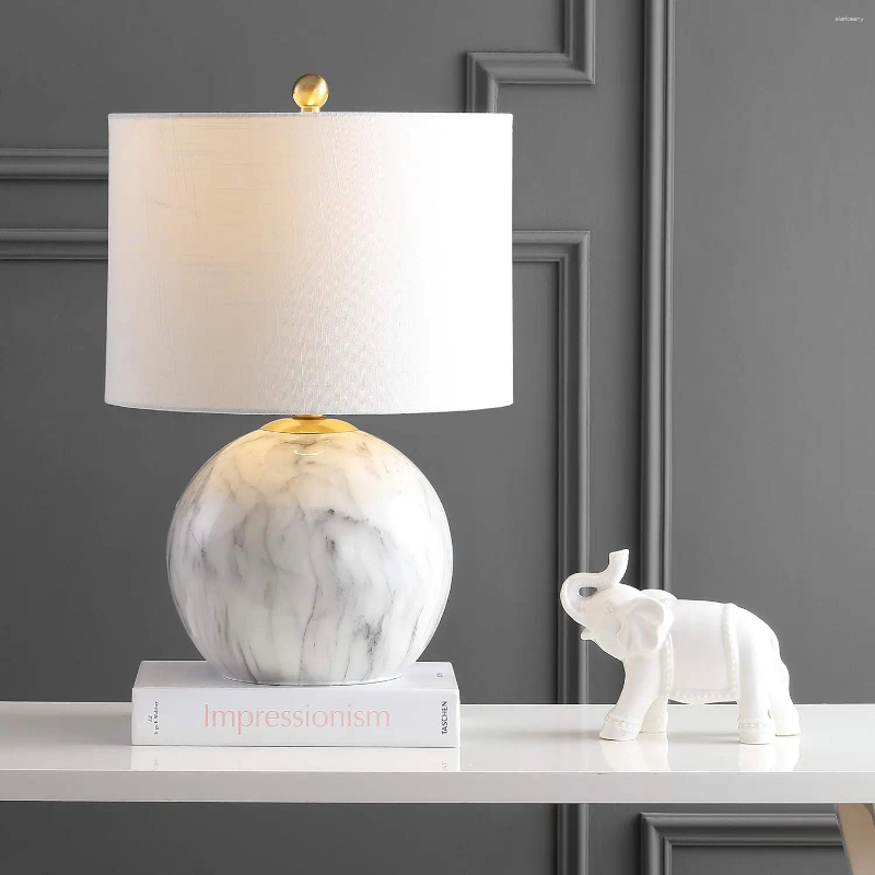 Lamps Table 21.5" Resin LED Classic Glam Bedside Desk Nightstand Lamp For Bedroom Living Room Office College Bookcase Bulb Inc Roo