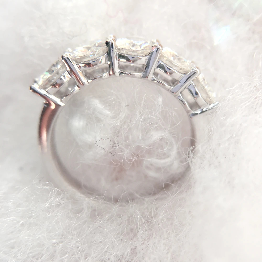 14k White Gold Lab Grown Diamond Ring 1.5CTW Engagement Ring CVD hpht Diamond Wedding Jewelry For Bride 240530