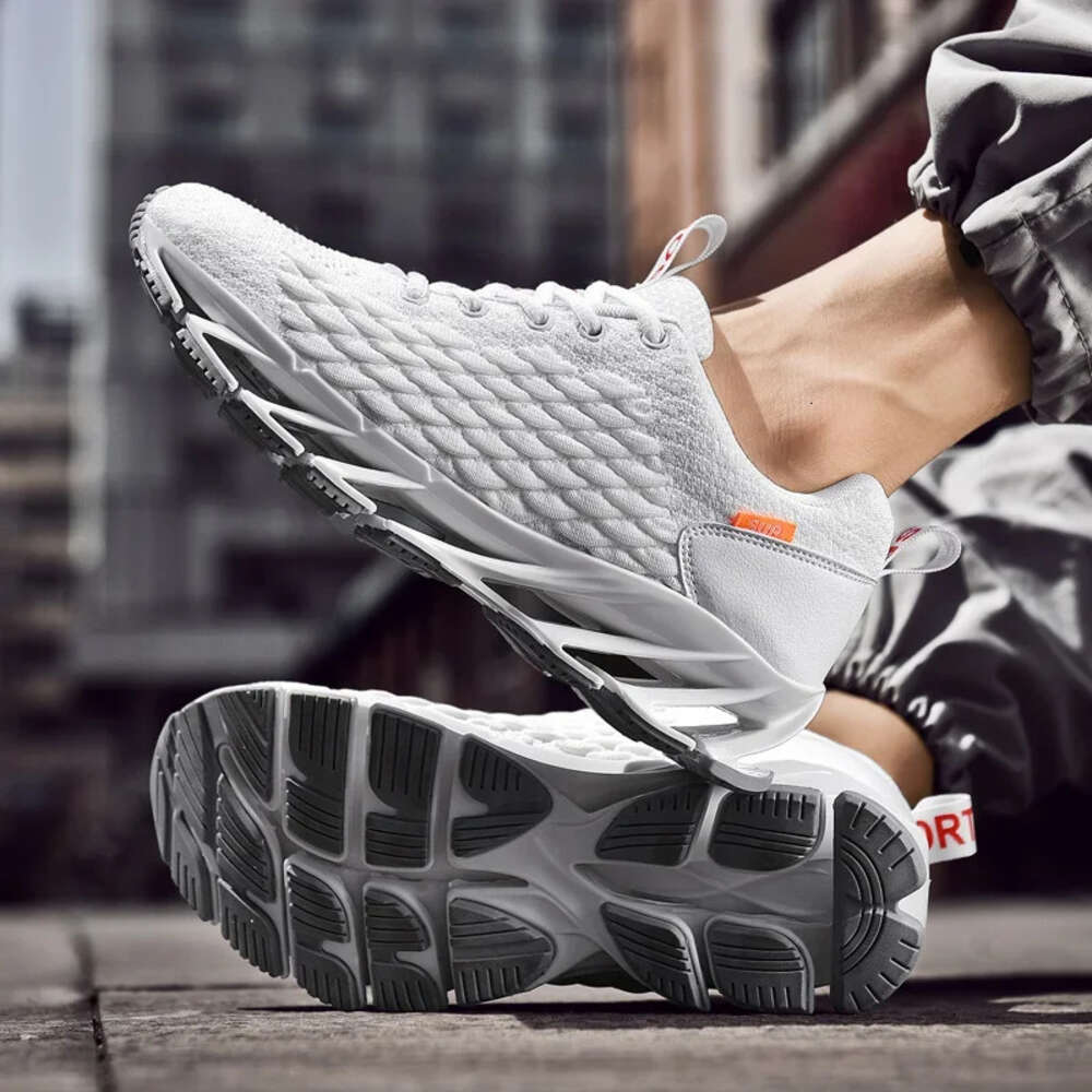 S Running Men Anti Slip Fashion Sports Shoes Breathable Mesh Soft Sole Casual Footwear Walking Sneakers Plus Size Ddmysaturn