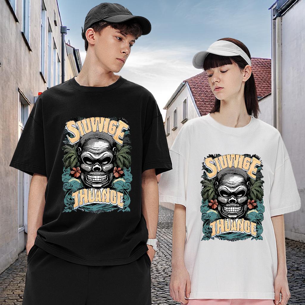 Fashion Designer Men T Shirts DIY Men Tops Tees High Street Hip Hop Breathable Crew Neck Cool Design Wear