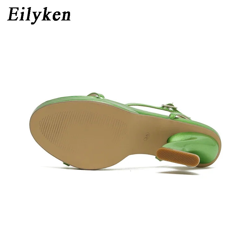 Eilyken Summer Wedding Strappy Strange Style Heels Fashion Peep Toe Ankle Buckle Strap Platform Sandals Women Shoes 240605