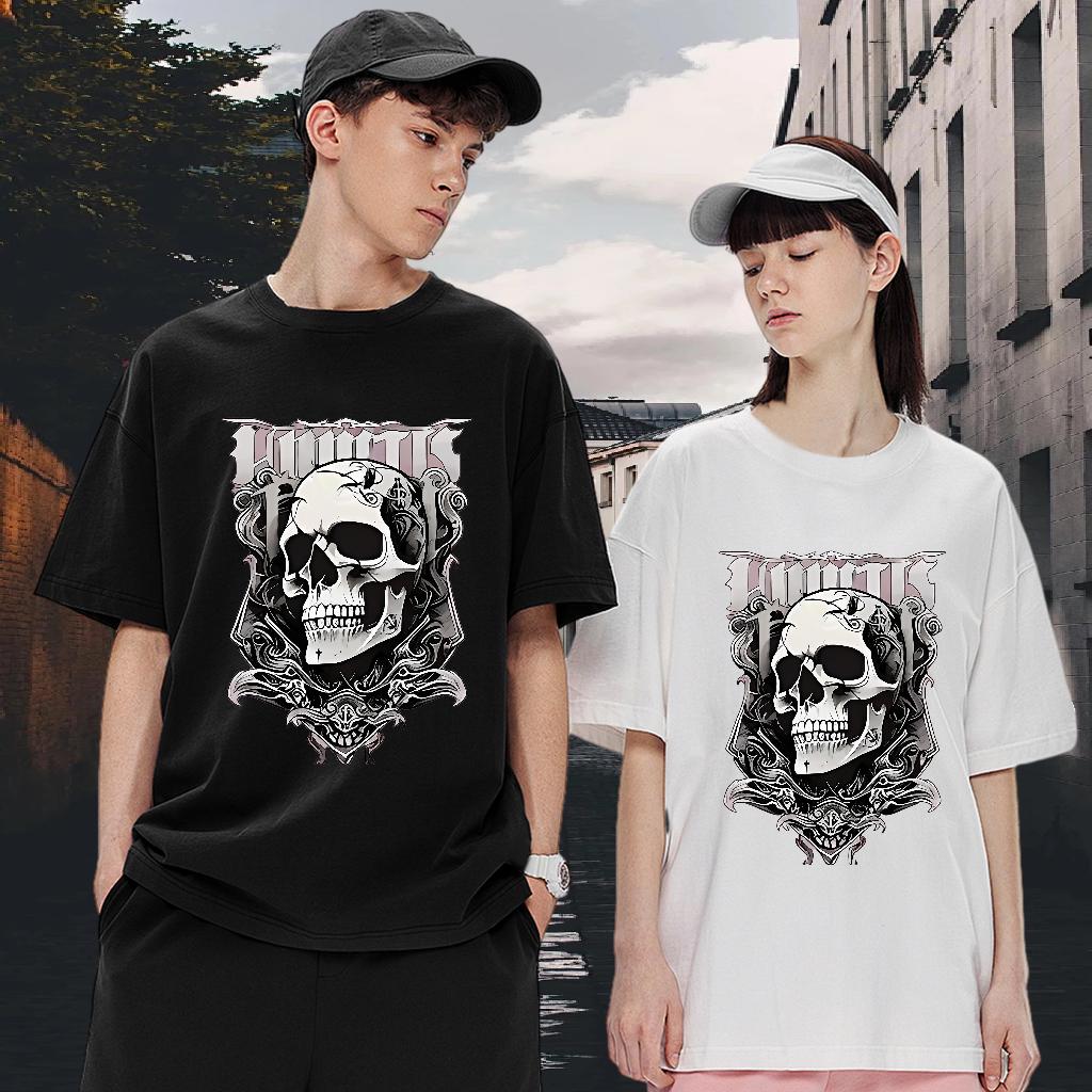 Unisex T shirt Hip Hop Street O-Neck Short Sleeve Cotton Couples T Shirts Custom Black Oversized Polos