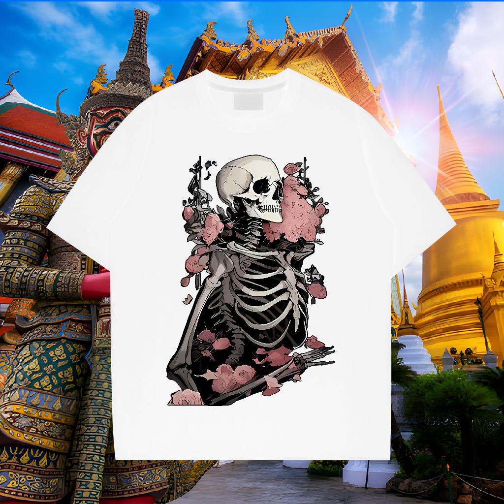 5A Couples T Shirts Short Sleeve Cotton O-Neck Daily Wear T Shirt For Man Custom Print Plus Size 2024 Summer Tees Shirts