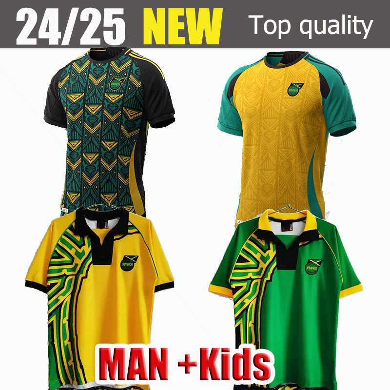 2024 Jamaica soccer jerseys 2023 2025 home away retro football shirt EARLE WHITMORE DAWES SINCLAIR ANTONIO NICHOLSON Training suit uniforms 23 24 25 Pre-match T-Shirt