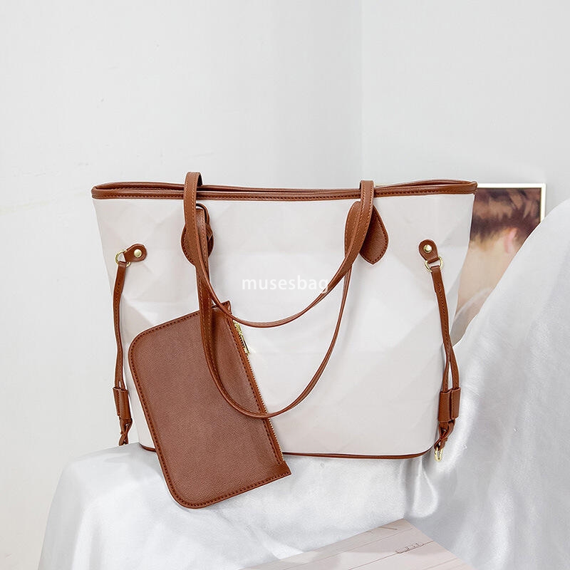High quality women's bag geometric large capacity tote, fashionable high-end and versatile mother and child bag single shoulder crossbody bag one