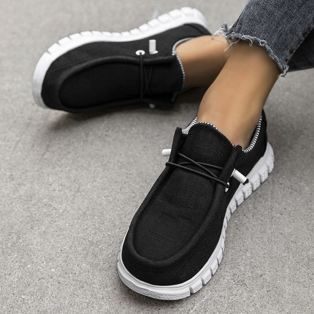 Casual Canvas For Women Ladies Loafers Breathable Slip On Flats Female Vulcanized Driving Walking Shoes ddmythur ddmythur ddmythur