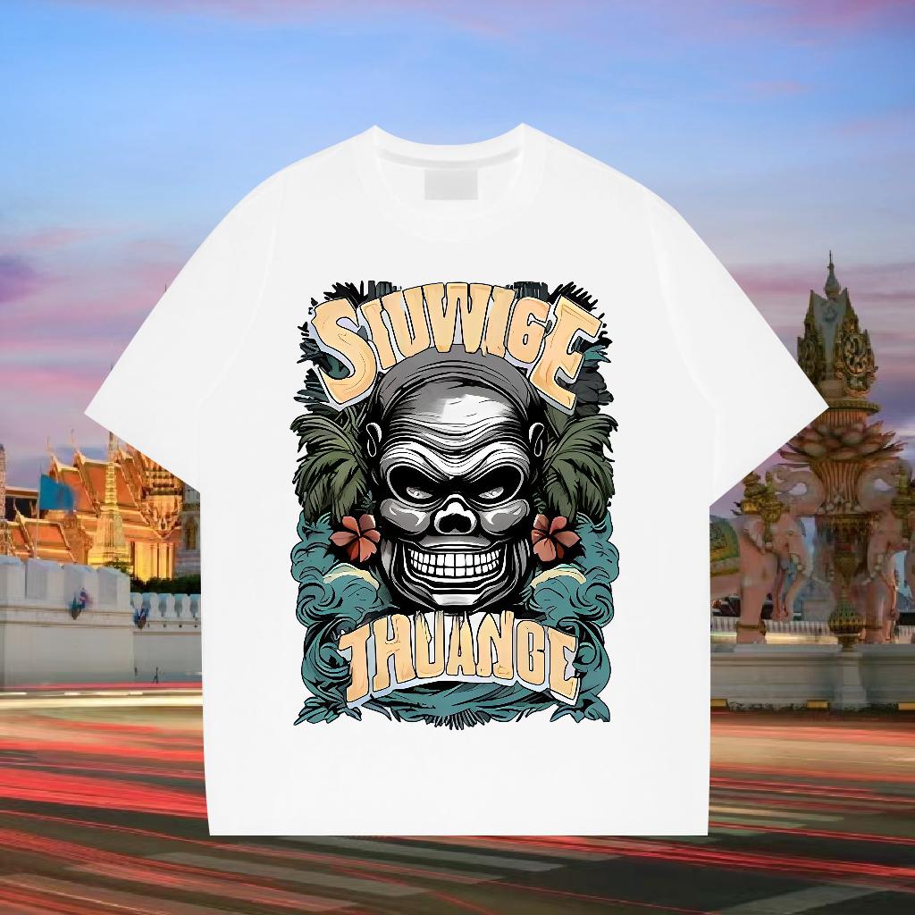 2024 DIY Mens T Shirts Anime Print Couples T Shirts Sports Casual O-Neck Short Sleeve Cotton Soft Tops Tees