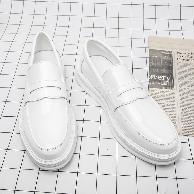 Casual Shoes Men's Formal Loafers Size 38-45 Comfortable Men Dress Fashion White For Tassel Wedding Footwear