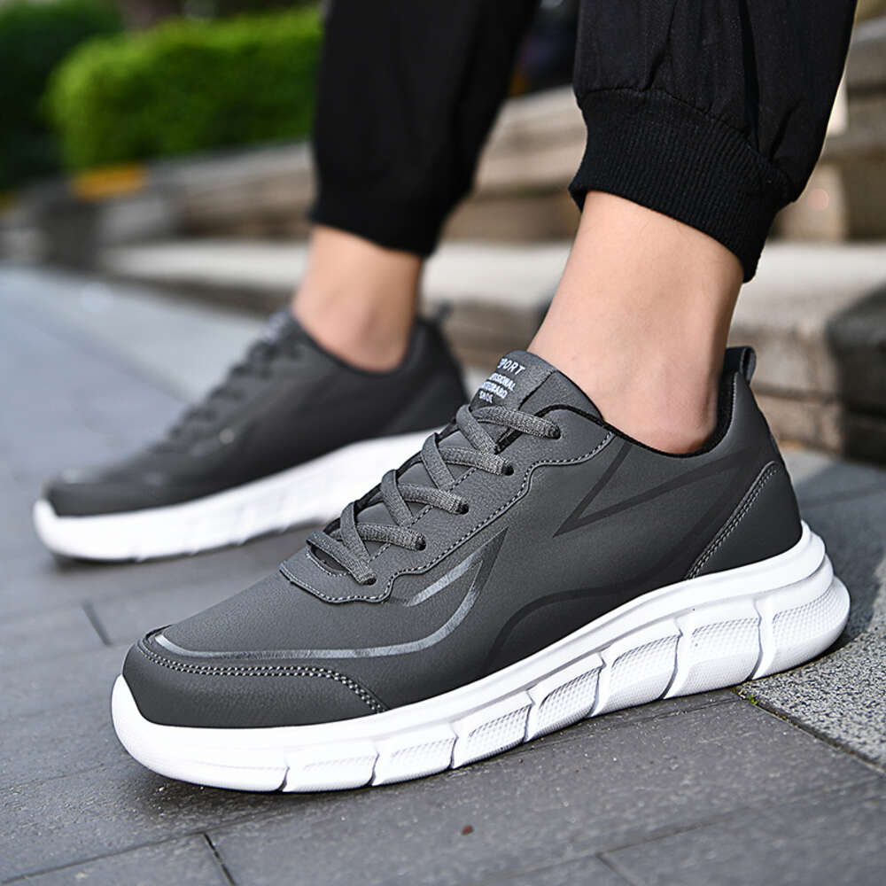 Casual Sneakers New Pu Waterproof Lightweight Walking Plus Size Footwear Zapatillas Hombre Men Shoes Ddmysaturn