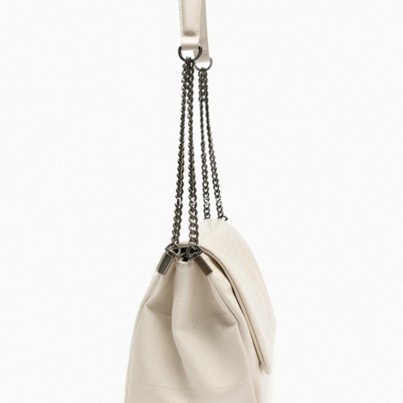 New Wandering Black Rock Style Soft Leather Versatile Chain Single Shoulder Underarm Handbag Advanced Commuter Bag e745 4