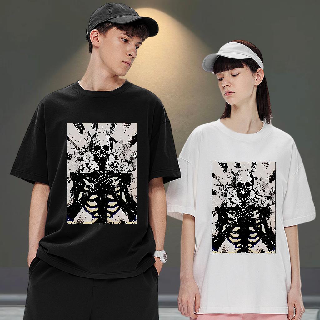 5A Men T Shirts Anime Printing Street Round Neck Short Sleeve Couples T Shirts Custom DIY Anime Tops