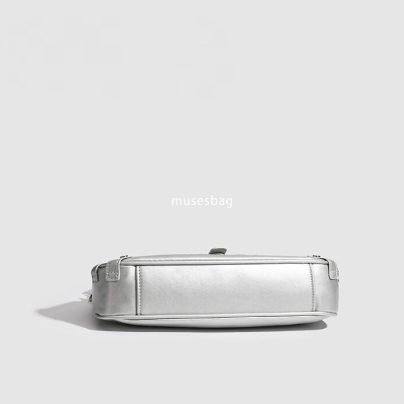 New Korean style underarm bag with high texture niche original single shoulder bag silver fashionable and versatile texture crossbody bag