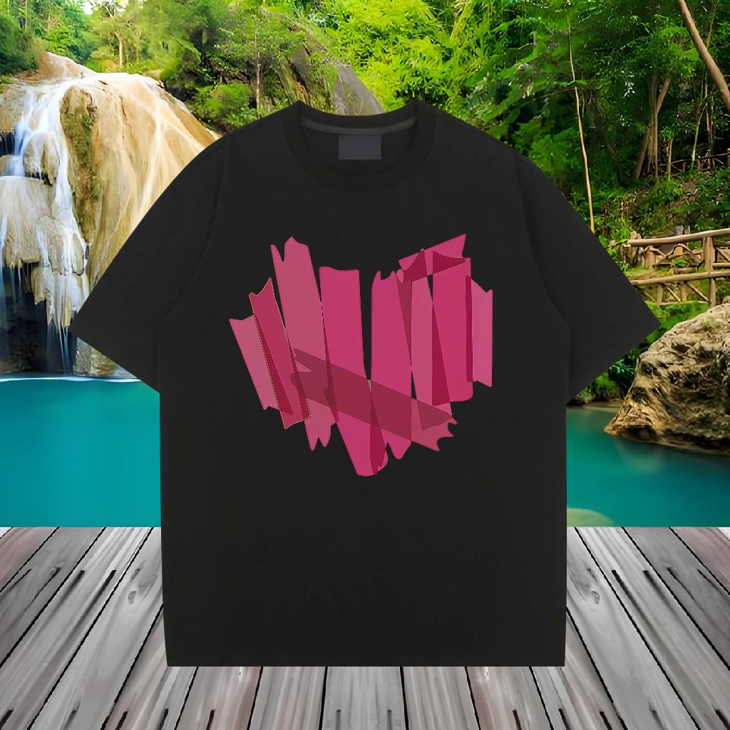 Classic Men Clothes T-Shirt Breathable Crew Neck Daily Wear T-Shirts Custom Cartoon 2024 DIY Tees Shirts