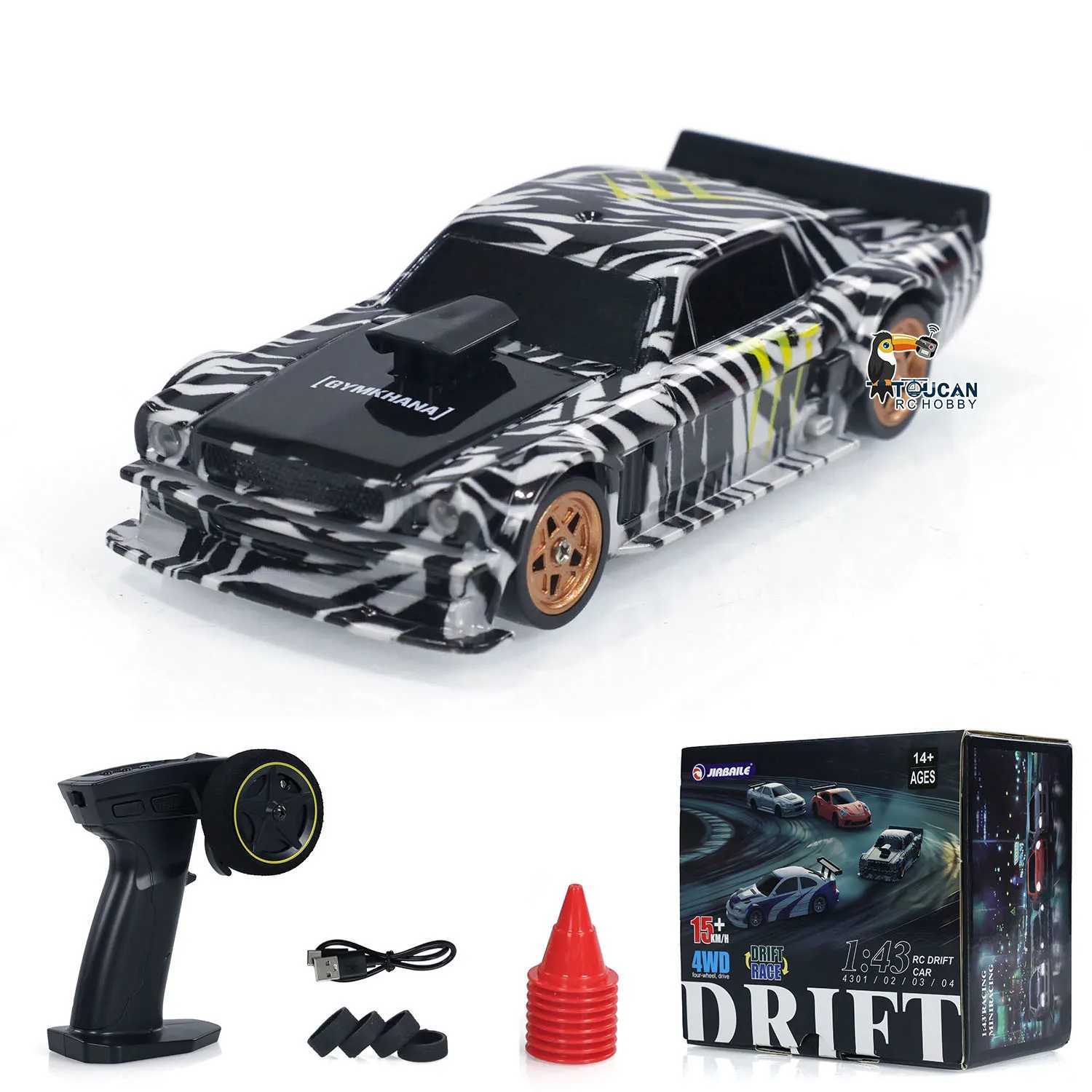 Electric/RC Car RTR 1/43 Scale RC Speed Car 4WD Radio Control 2.4g Mini Racing Drift Car Toy High Speed Model Childrens Gift T240604
