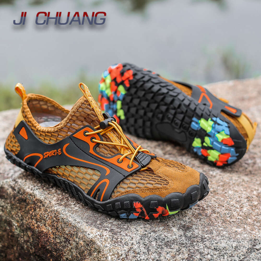 Big Size 47 Aqua Men Outdoor Quick Dry Water Non-slip Fiess Barefoot Beach Sneakers In Trekking Upstream Shoes