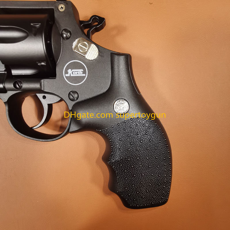 Korth Sky Marshal 9mm Revolver Toy Pistol Handgun Blaster Soft Bullet Toy Gun Shooting Model For Adults Boys Birthday Gifts Outdoor CS Pubg Prop Look 
