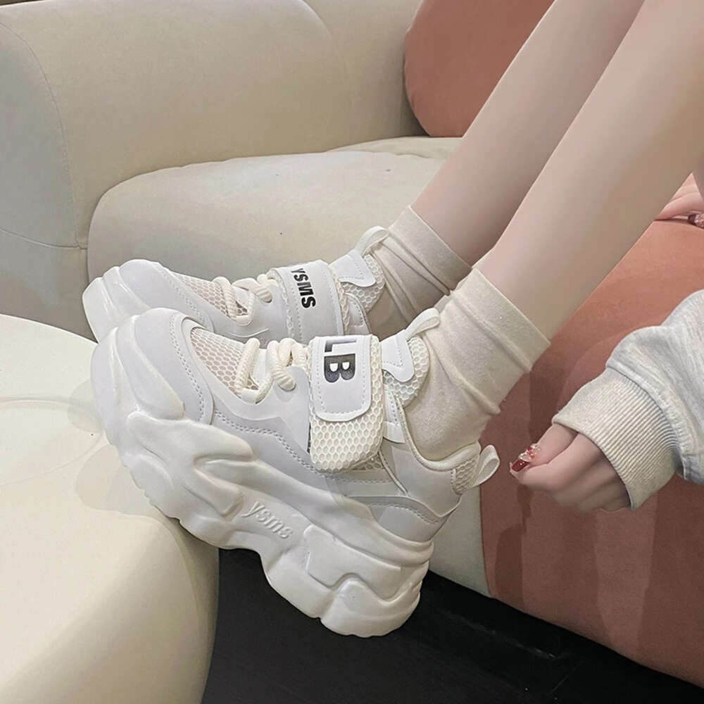 Spring Women Chunky Mesh Sneakers Platform Female Trainers 7CM Wedges Casual New Autumn Breathable Sports Dad Shoes Woman hurenlakeshoes