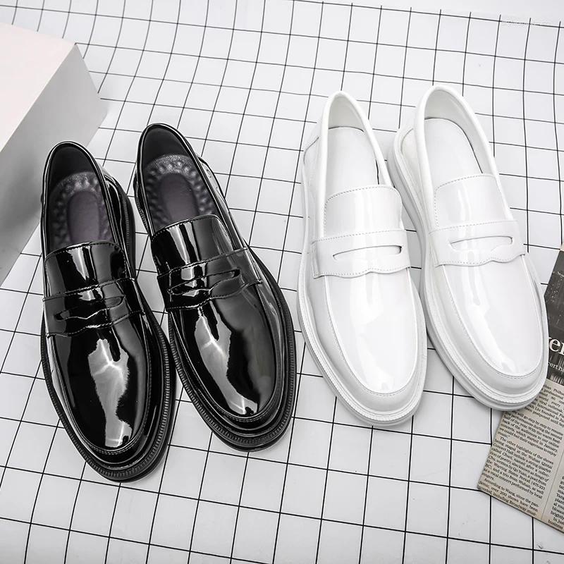 Casual Shoes Men's Formal Loafers Size 38-45 Comfortable Men Dress Fashion White For Tassel Wedding Footwear