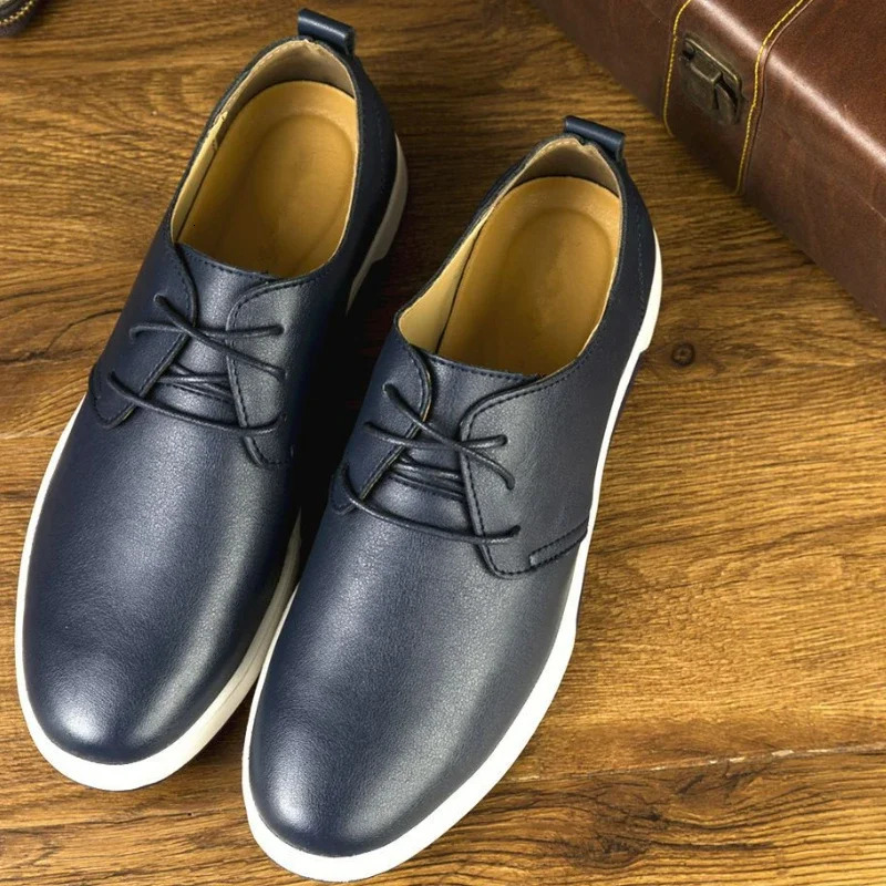 Fashion Hollow Loafers for Men Summer Mesh Breathable Flat Shoes Mens Driving Shoes Lace Up Classic Business Leather Shoes 250225