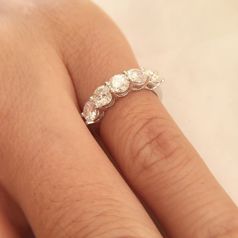 14k White Gold Lab Grown Diamond Ring 1.5CTW Engagement Ring CVD hpht Diamond Wedding Jewelry For Bride 240530