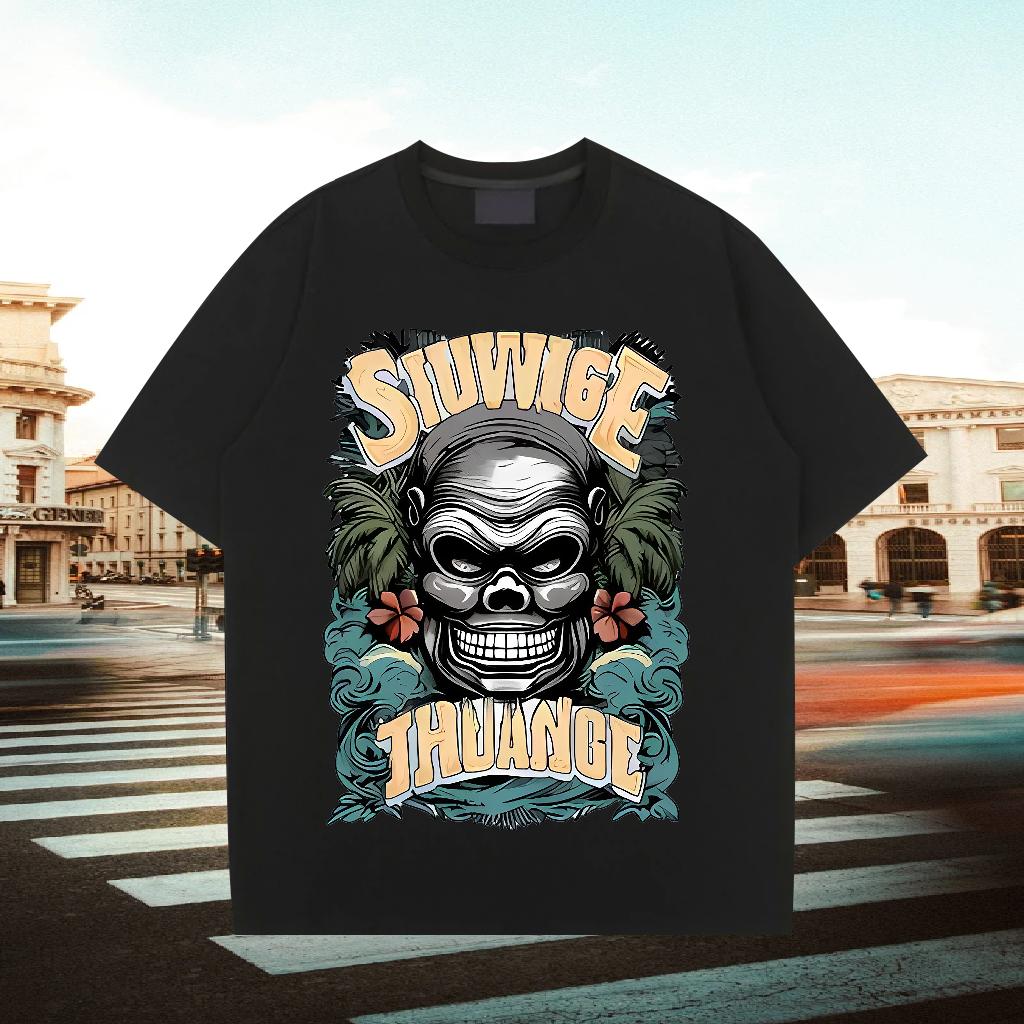 Loose Man T Shirts Anime Printing Street Crew Neck Cotton Men Tshirts Customized Custom Anime Wear