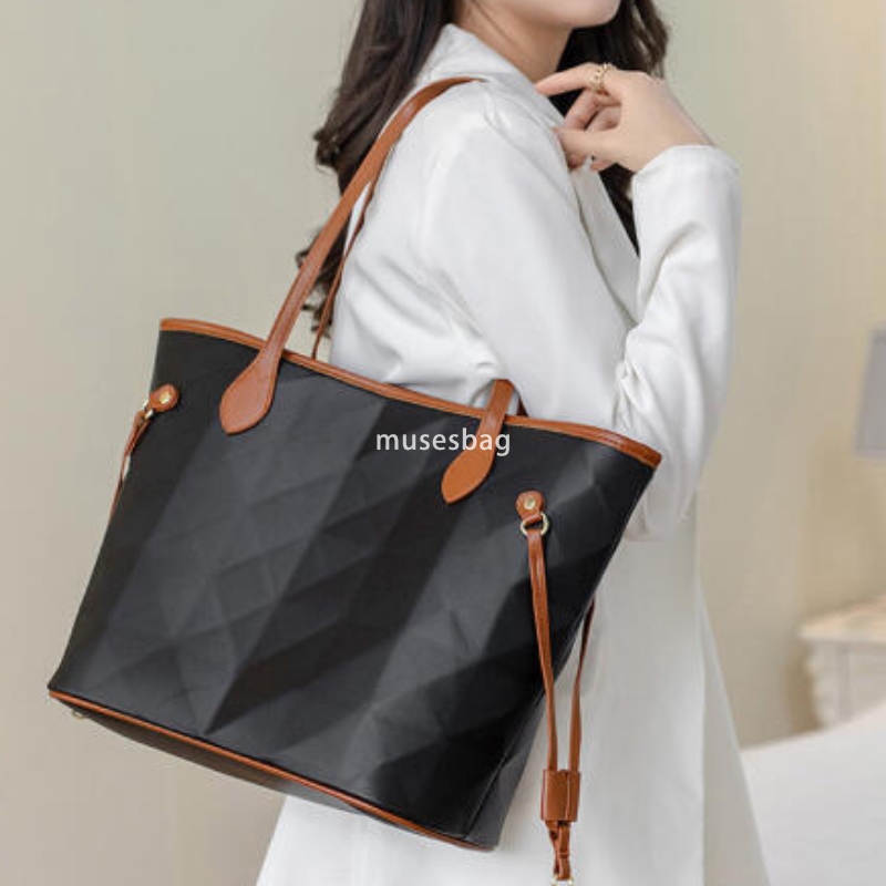 High quality women's bag geometric large capacity tote, fashionable high-end and versatile mother and child bag single shoulder crossbody bag one