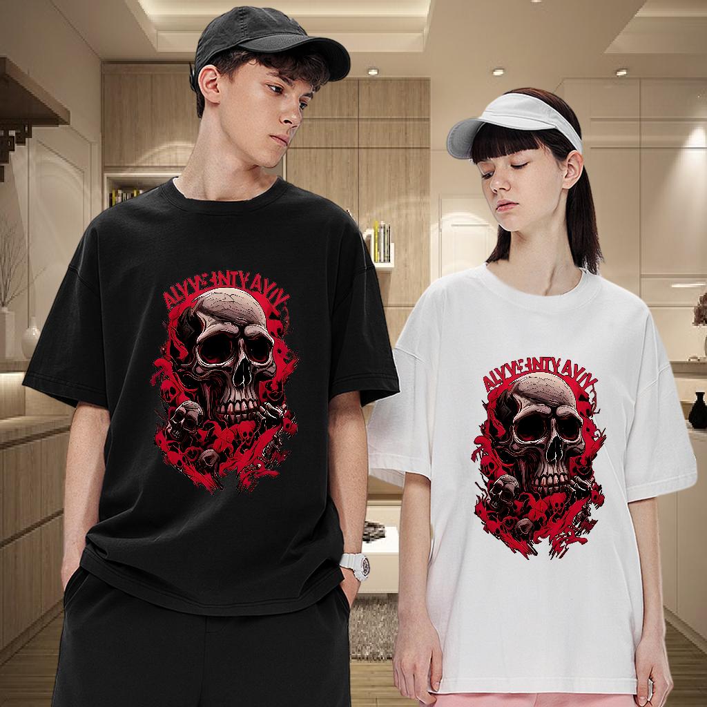 2024 DIY T-Shirts Anime Street wear Hip Hop Men Clothes T-Shirt Crew Neck Cotton Popular