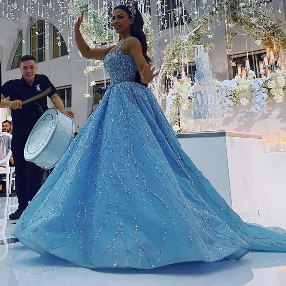 High-End Saudi Arabia Wedding Dresses 2024 Beaded Sleeveless Lace Up Bridal Dress Custom Made Vestidos De Novia 0605