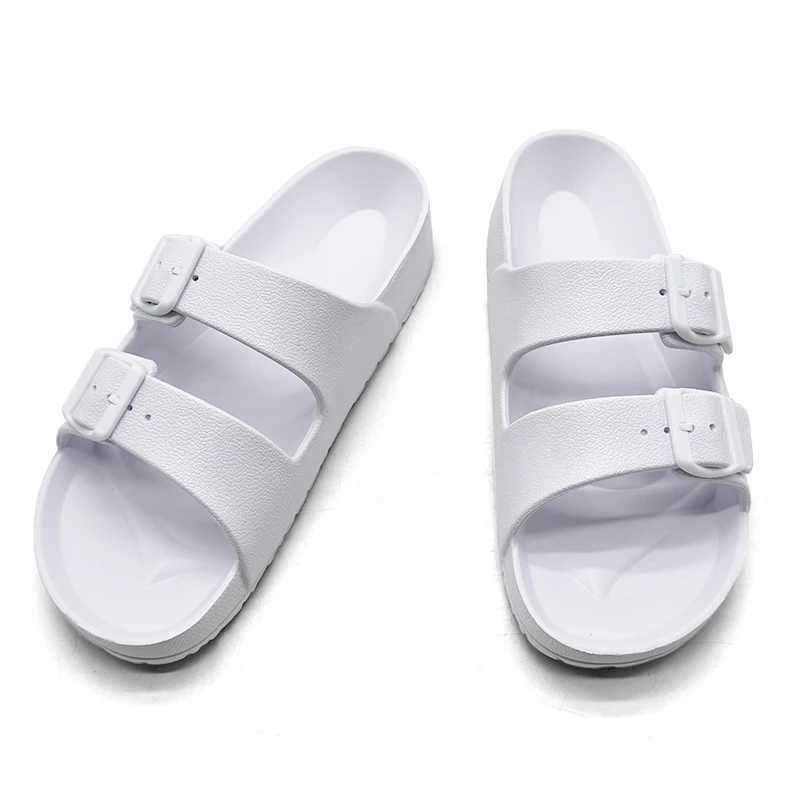 for quality slippers Slippers High men women casual comfortable light soft bottom anti-skid outdoor sandals womens flat slides plus 46L464 wo comtable