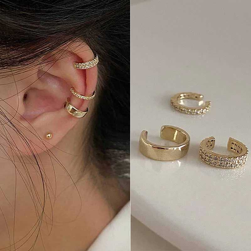 Ear Cuff Exquisite Zircon Cute Clip Earrings Womens Buckle Earrings Cuff cuffs No Perforation Womens Fake Cartoon Earrings 2022 Fashion Jewelry W
