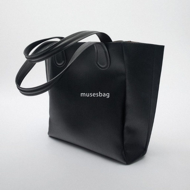Women's High Quality PU Fashionable Shoulder Bag with Advanced Sense Retro Basic Handbag Large Capacity Simple Casual Shopping Bag Tote Bag