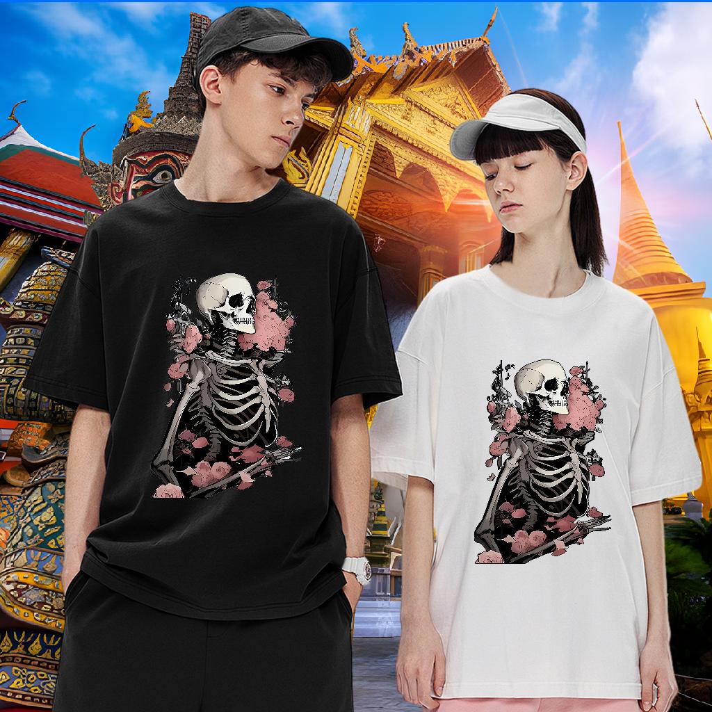 5A Couples T Shirts Short Sleeve Cotton O-Neck Daily Wear T Shirt For Man Custom Print Plus Size 2024 Summer Tees Shirts