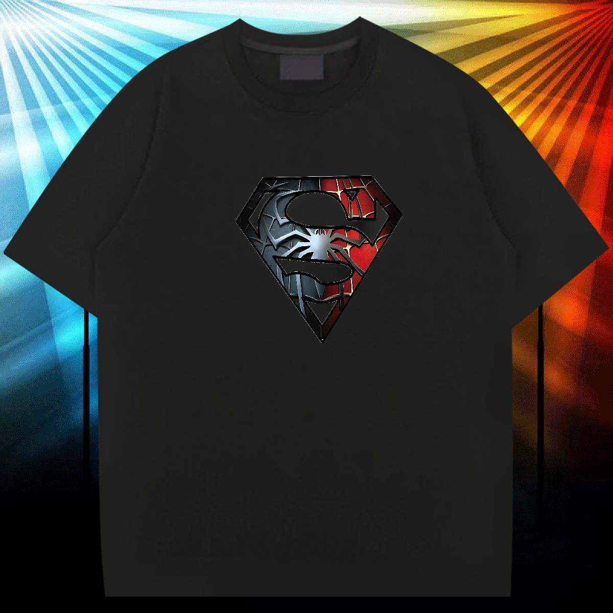 5A T-Shirts High Street Hip Hop O-Neck Short Sleeve Cotton Men Tshirts Customized Black Oversized Wear