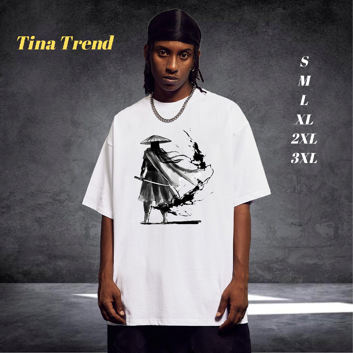 Loose T-Shirts High Street Hip Hop Breathable Crew Neck Cotton Couples T Shirts New Arrival Black Oversized Tops Shirt