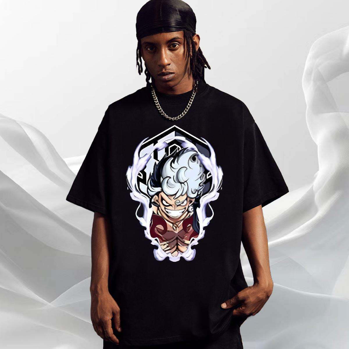 Popular Tshirts Crew Neck Cotton Breathable Anime Printing Street T Shirts Men Customized Fashion New Tees