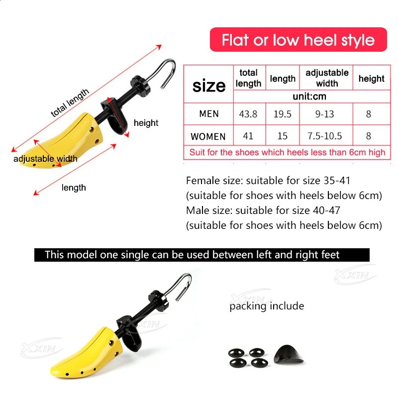 Adjustable Shoes Stretcher Expander Shoe Tree Plastic For Flats Pumps Boots 240606