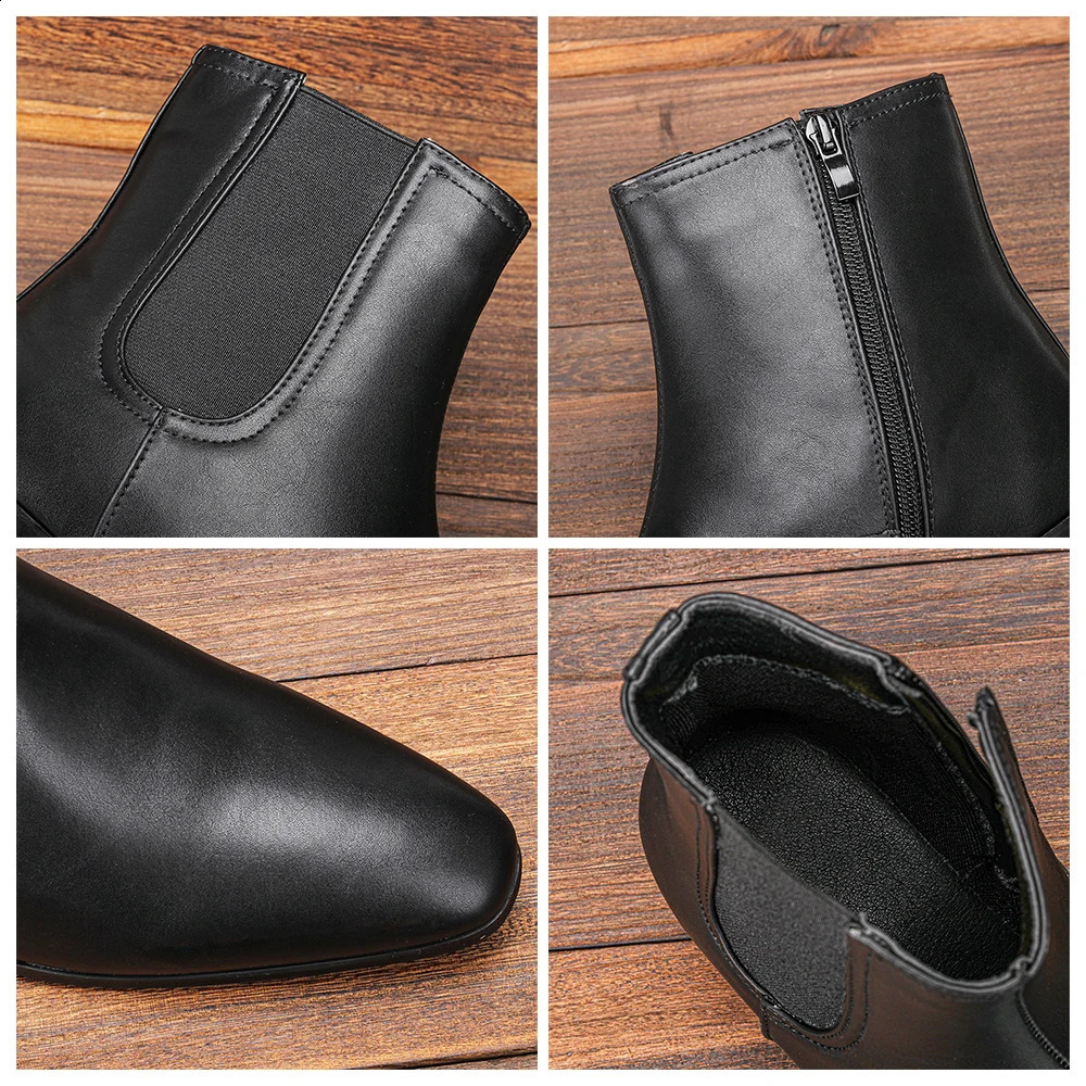 Men Boots Comfortable Fashion With Heel 2024 Classic Chelsea Boots 240914