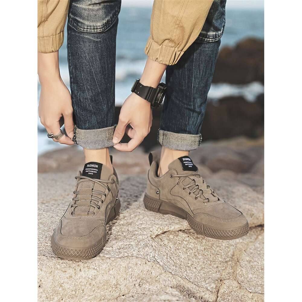 Detail Men Patch Lace Up Front Walking Skate Shoes Knit Flatform Sneakers Mens Streetwear Ddmysaturn