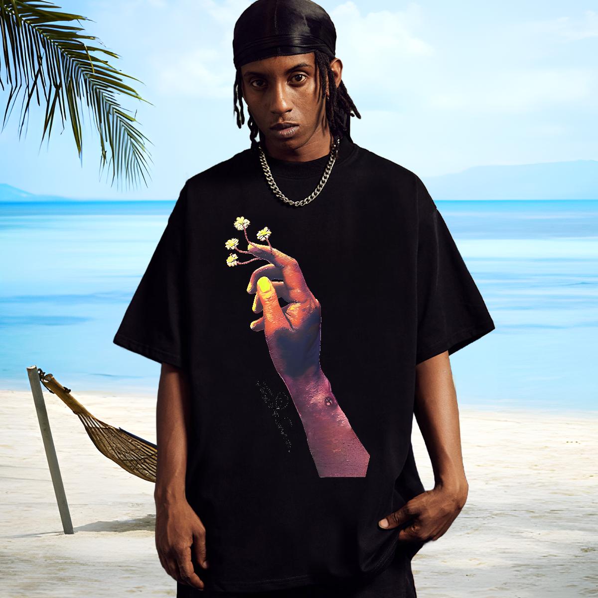 Cool Design T-Shirts for Men Street Wear Cotton Breathable Soft Tshirts Fashion Casual Oversized Tops Tees