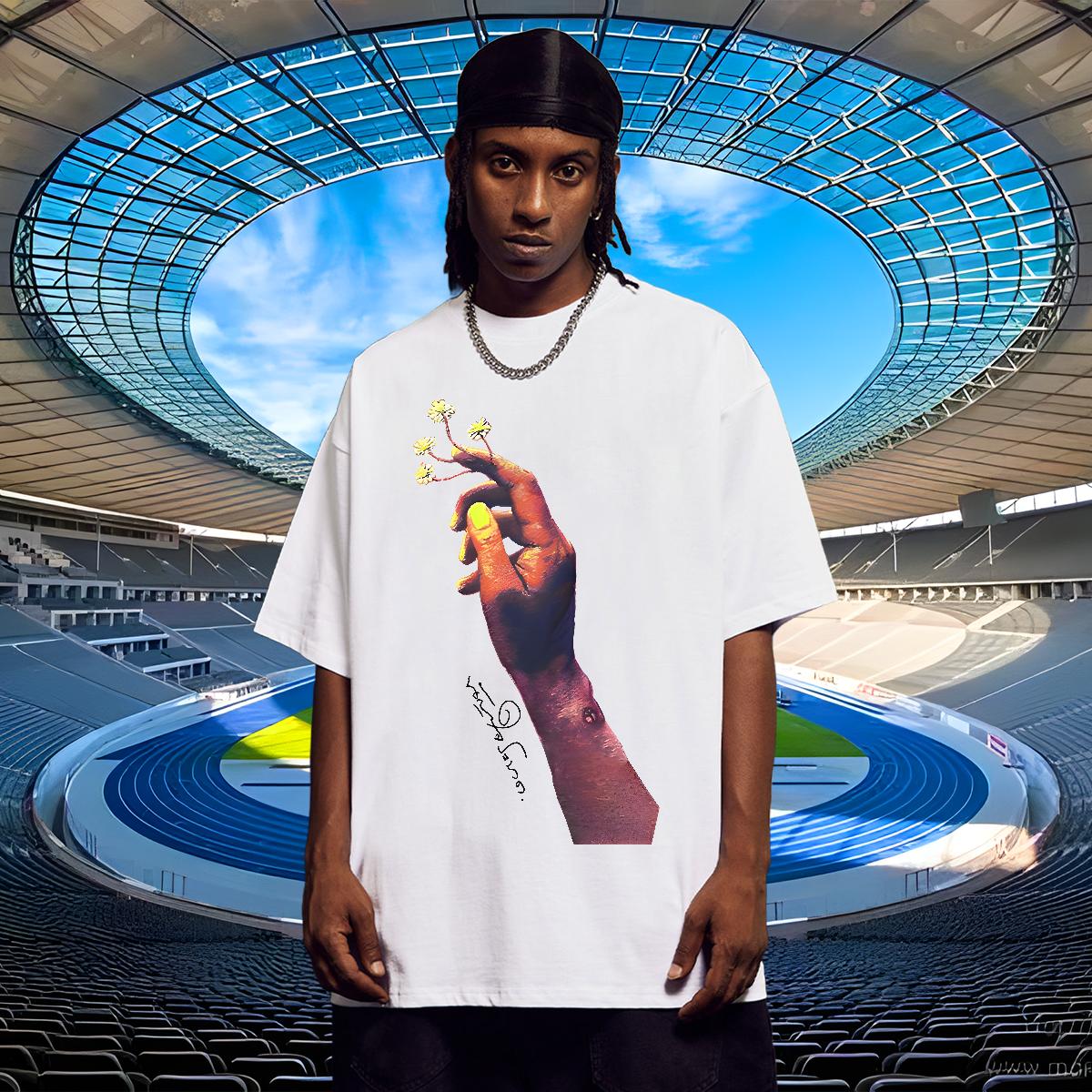 Comfortable T Shirt For Man Casual Daily Wear Breathable Short Sleeve Mens Tshirts DIY Customized DIY Logo Clothes