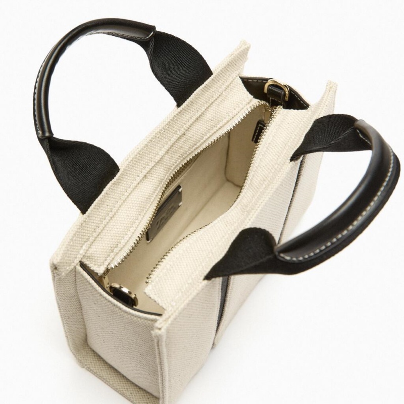 New high-quality and high-capacity tote bag with niche design high-end black and white patchwork shoulder bag canvas city carrying crossbody bag