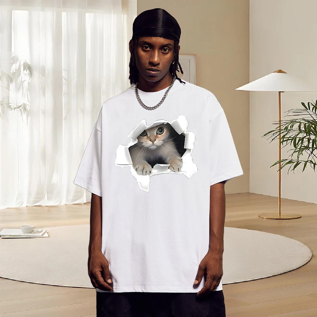 Designer Fashion T Shirts Men DIY Street Wear Men Tees Breathable Short Sleeve Soft