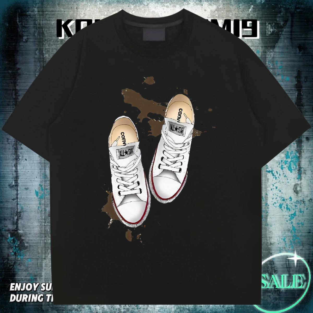 Wholesale T Shirts Men Cartoon Printing S-3XL Tshirt for Man Woman Street Wear Crew Neck Cotton Breathable Designer Tops Tees