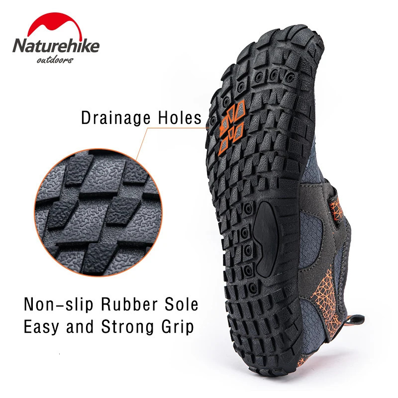 Naturelike Wading shoes quick drying beach shoes folding sandals ultra light swimming pool shoes portable Aqua shoes rubber soles 240606
