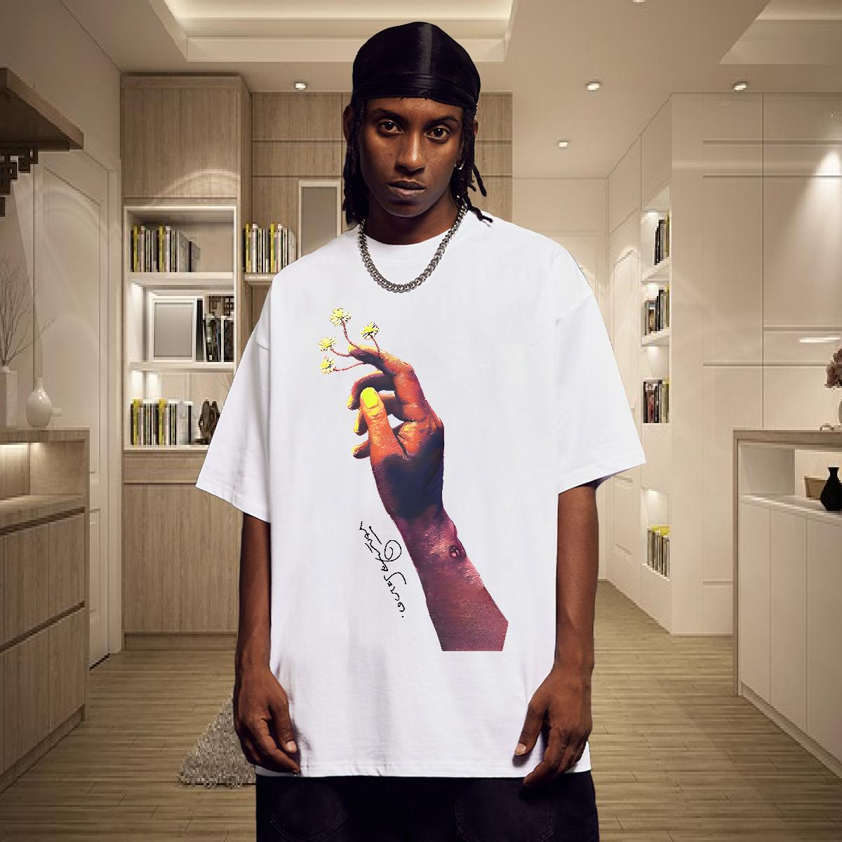 Soft Mens T Shirts Outdoor Cotton Breathable Short Sleeve Tshirts Designer Fashion Custom Printed Tops Tees