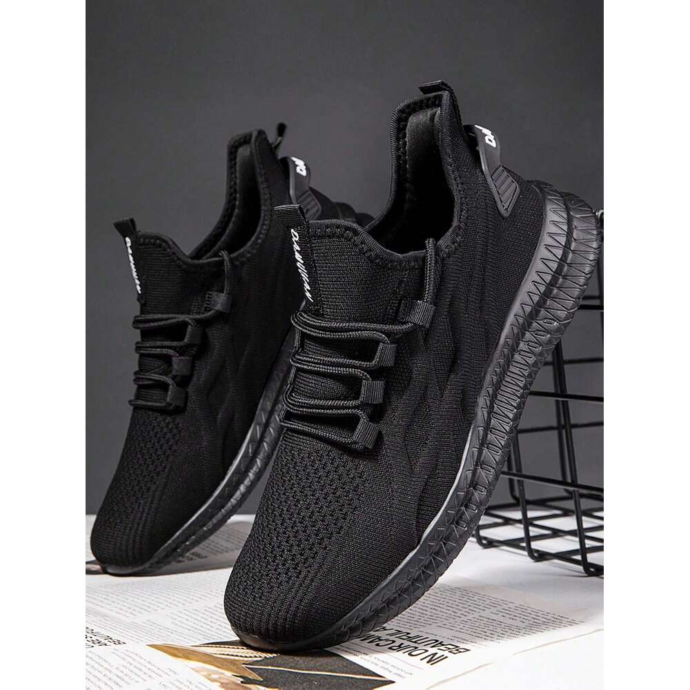 Trainers Mens Black Running Leisure Walking Gym Tennis Shoes Lightweight Sports Outdoor Fiess Jogging Fashionable Sneakers Ddmysaturn
