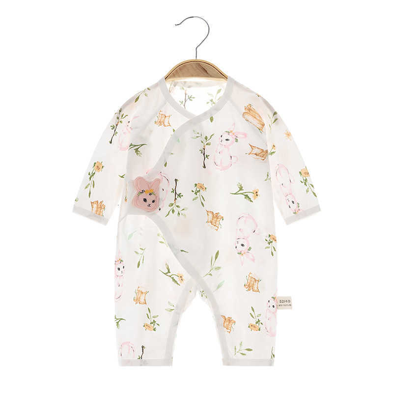 Baby Jumpsuits Summer newborn jumpsuit baby pure cotton thin boneless clothes long sleeved baby summer clothing Pure cotton children's clothing